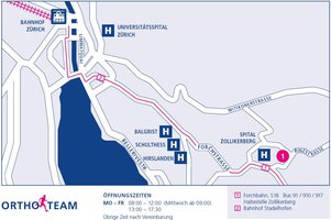 Standort ortho-team.ch - Zürich Ortho
