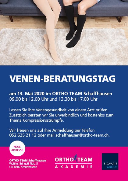 Venen Beratungstag Schaffhausen