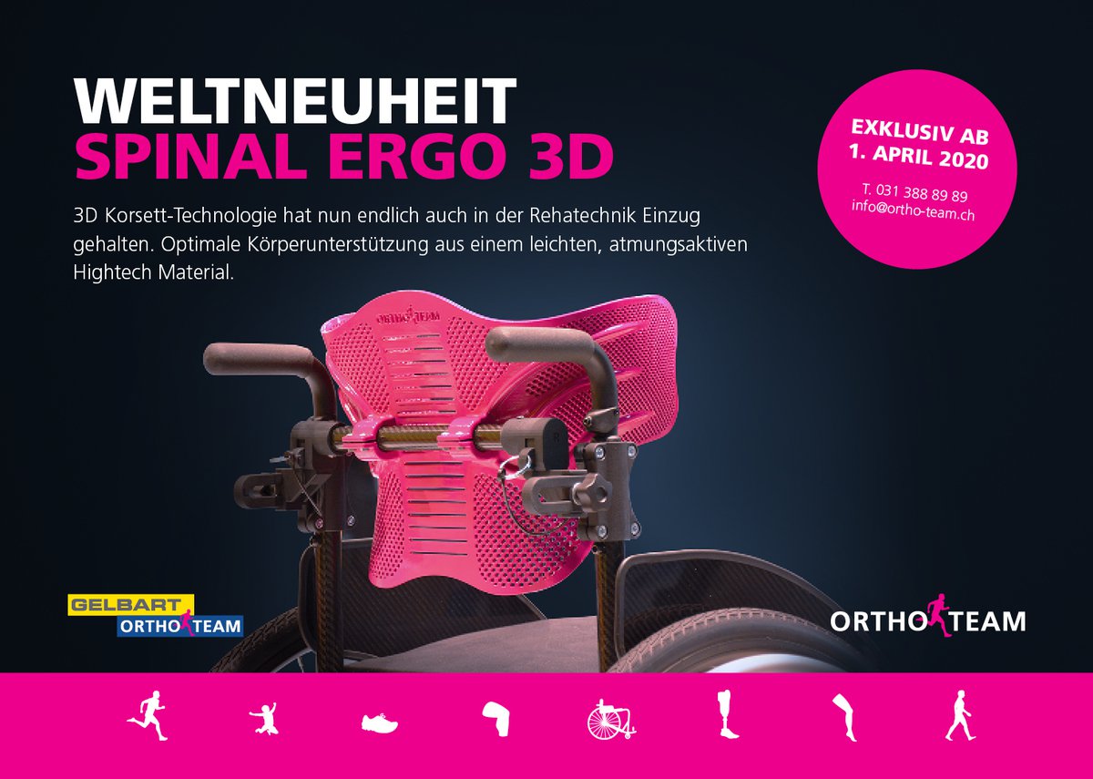Revolutionäre 3D-Sitzorthetik Spinal Ergo 3D ORTHO-TEAM Gelbart