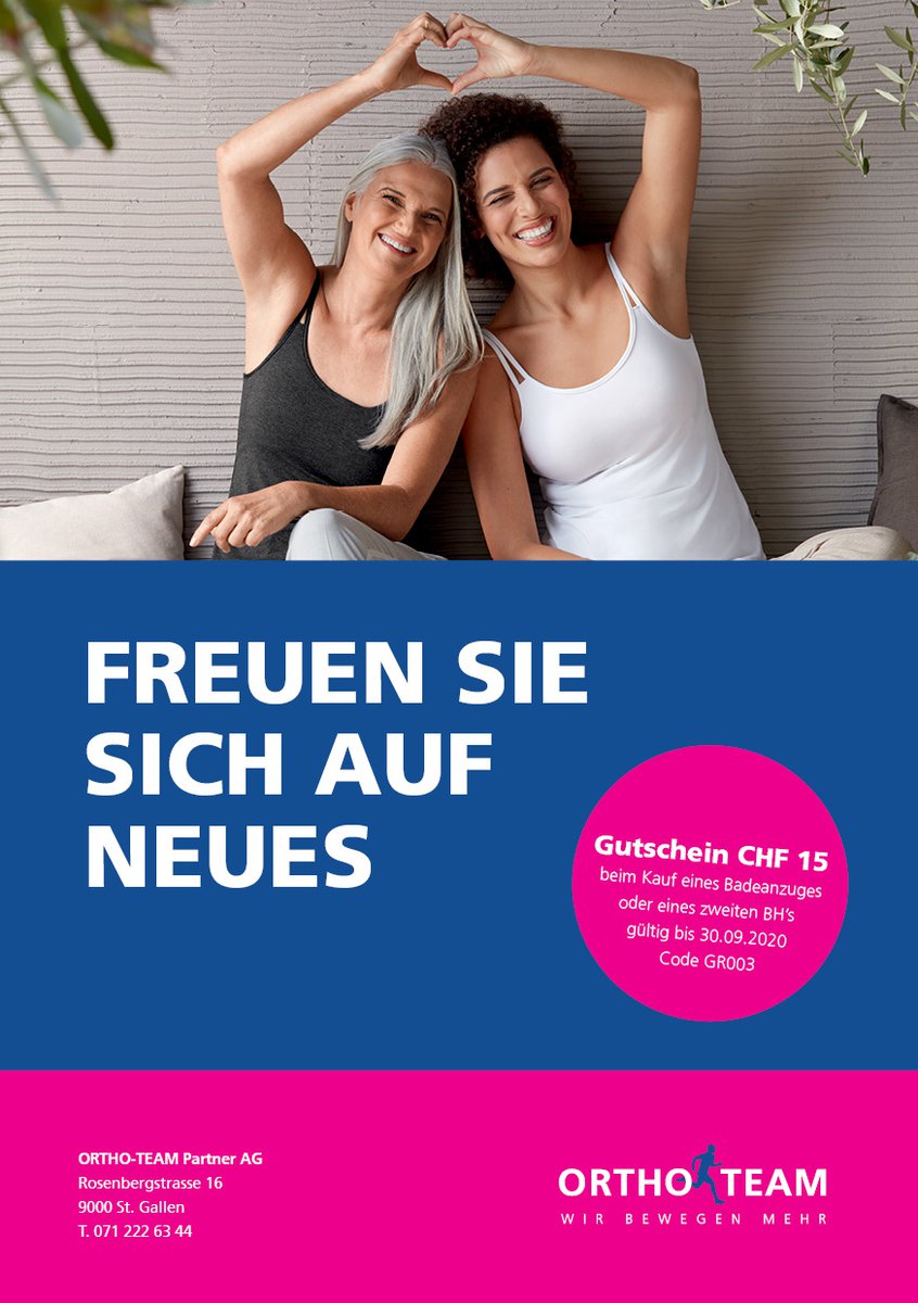 Neues Brustprothetik Beratungsteam St. Gallen