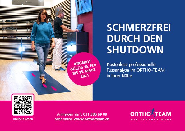 Kostenlose professionelle Fussanalyse