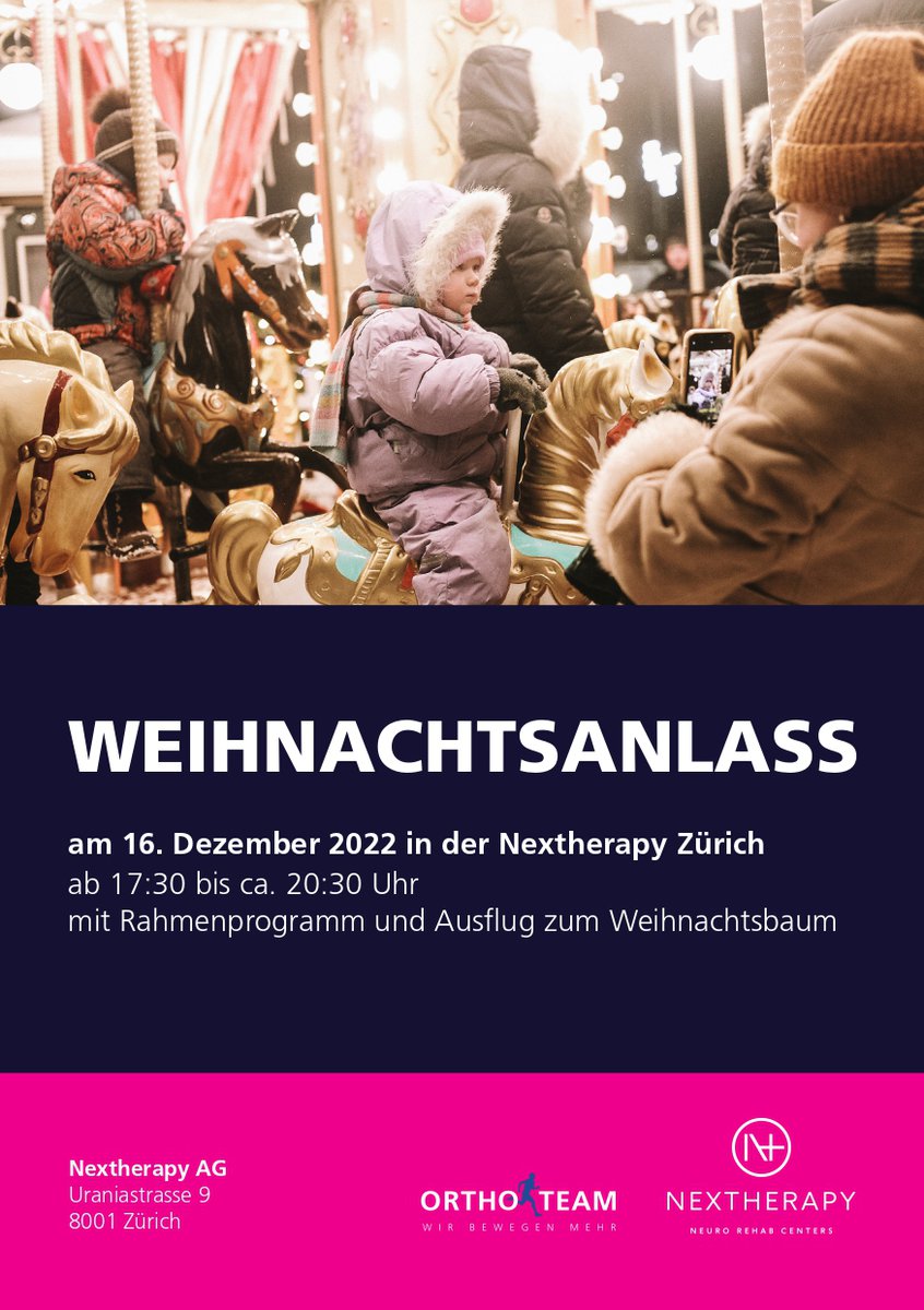 Weihnachtsanlass in Zürich