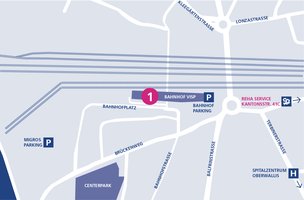 Standort ortho-team.ch - Visp Bahnhof