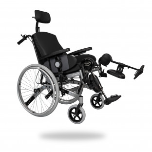 Rollstuhl mit verstellbarer...